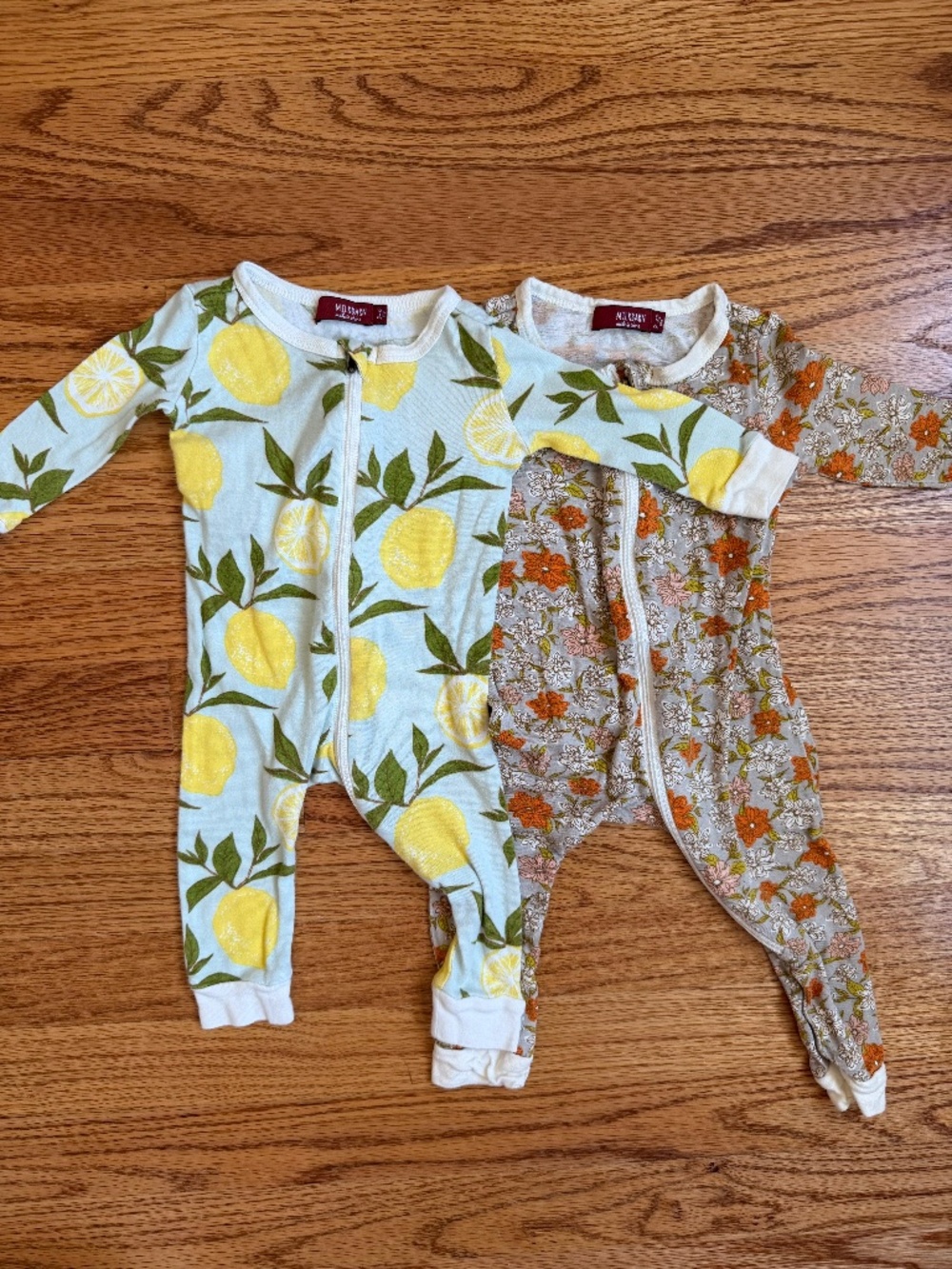Milkbarn Zip Pajama set of 2
